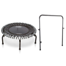 Disc-O-Bed JumpSport 350 Indoor 39-Inch Mini Trampoline and Handle Bar Accessory, Black - 250101