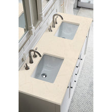 James Martin Vanities Savannah 60" Bright White Double Vanity - 238-104-V60D-BW-3AF