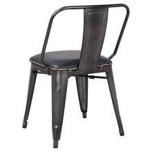 New Pacific Direct Brian PU Leather Metal Side Chair, (Set of 4)  - 9300030-240