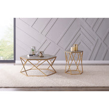 New Pacific Direct Cressa Hexagon Faux Shagreen Coffee Table  - 1600044