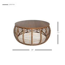 New Pacific Direct Iris Rattan Round Coffee Table -  4900018