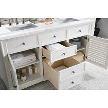 James Martin Vanities Savannah 60" Bright White Double Vanity - 238-104-V60D-BW-3AF