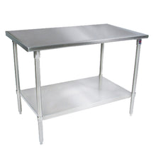 John Boos ST6-3672SSK 72"W x 36"D Stainless Steel Work Table Adjust. Undershelf - JBST63672SSK