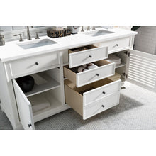 James Martin Vanities Savannah 72" Bright White Double Vanity - 238-104-V72-BW-3AF