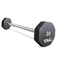 TAG 8 Sided Virgin Rubber Fixed Straight Barbell set 20lb – 110lb - 1770026061403_566