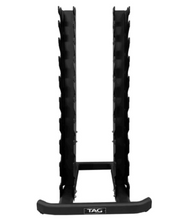 TAG Fitness Vertical Hex Dumbbell Rack – Holds 10 Pair - 1770024543770_583