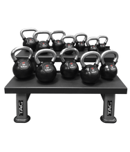 TAG Fitness Rubber Coated Kettlebell Set, Chrome Handle - 1770028079701_493