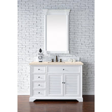 James Martin Vanities Savannah 48" Bright White Single Vanity - 238-104-V48-BW-3AF