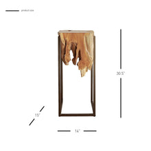 New Pacific Direct Jansen Reclaimed Teak Root High Side/ End Table, Natural  - 9600028