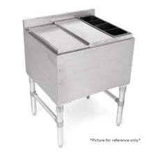 John Boos UBIB-2124-CP7 Underbar Ice Bin / Cocktail Unit with 7-Circuit Cold Plate - JBUBIB2124CP7
