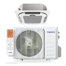 Pioneer Quantum Ultra 12,000 BTU 21 SEER2 230V 8-Way Ceiling Cassette Ductless Mini-Split Air Conditioner Inverter Heat Pump Full Set - CYT012GLSI24RL-10S