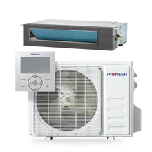 Pioneer Quantum Ultra 11,000 BTU 19 SEER2 230V Ceiling Concealed Ducted Mini-Split Air Conditioner Inverter Heat Pump Full Set - RYT012GLSI24RL-10S