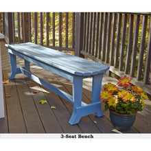 Uwharrie Chair Carolina Preserves Wood Bench  - C097, C098, or C099