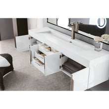 James Martin Vanities Mercer Island 72" Single Vanity - 389-V72S-AGR-G-DGG