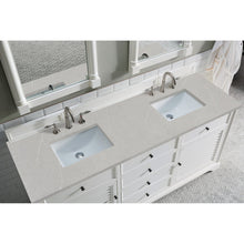 James Martin Vanities Savannah 72" Bright White Double Vanity - 238-104-V72-BW-3AF