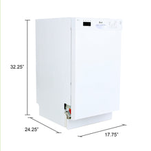 Avanti 18" Built In Dishwasher - DWF18V0W