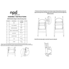 New Pacific Direct Abigail Fabric Tufted Rocking Chair  - 3900023
