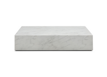 Whiteline Modern Living Cube Rectangle Coffee Table in White Color - CT1667R-WHT