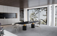 Whiteline Modern Living Geneva Extra Large Dining Table Cylinder -DT1640XL-GLD