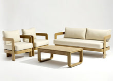 Whiteline Modern Living Sally 4 Piece Outdoor Lounge Set in Beige Color - COL2005-BEI