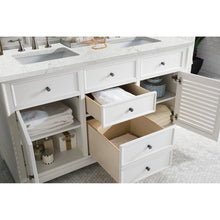 James Martin Vanities Savannah 60" Bright White Double Vanity - 238-104-V60D-BW-3AF