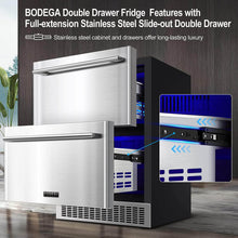 BODEGACOOLER 24 Inch Outdoor Drawer Beverage Refrigerator 149 Cans