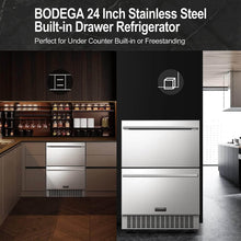 BODEGACOOLER 24 Inch Outdoor Drawer Beverage Refrigerator 149 Cans