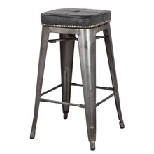 New Pacific Direct Metropolis PU Metal Counter Stool, (Set of 4)  - 9300028-240