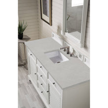 James Martin Vanities Savannah 60" Bright White Single Vanity - 238-104-V60S-BW-3AF
