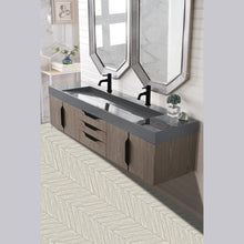 James Martin Vanities Mercer Island 72" Double Vanity - 389-V72D-AGR-G-DGG