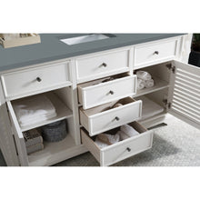 James Martin Vanities Savannah 60" Bright White Single Vanity - 238-104-V60S-BW-3AF