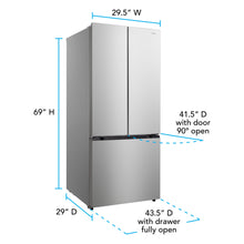 Avanti Frost Free French Door Refrigerator, 17.5 cu. ft. - FFFDS175L3S