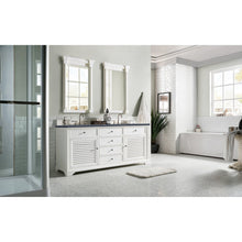 James Martin Vanities Savannah 72" Bright White Double Vanity - 238-104-V72-BW-3AF