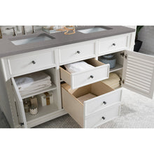 James Martin Vanities Savannah 60" Bright White Double Vanity - 238-104-V60D-BW-3AF